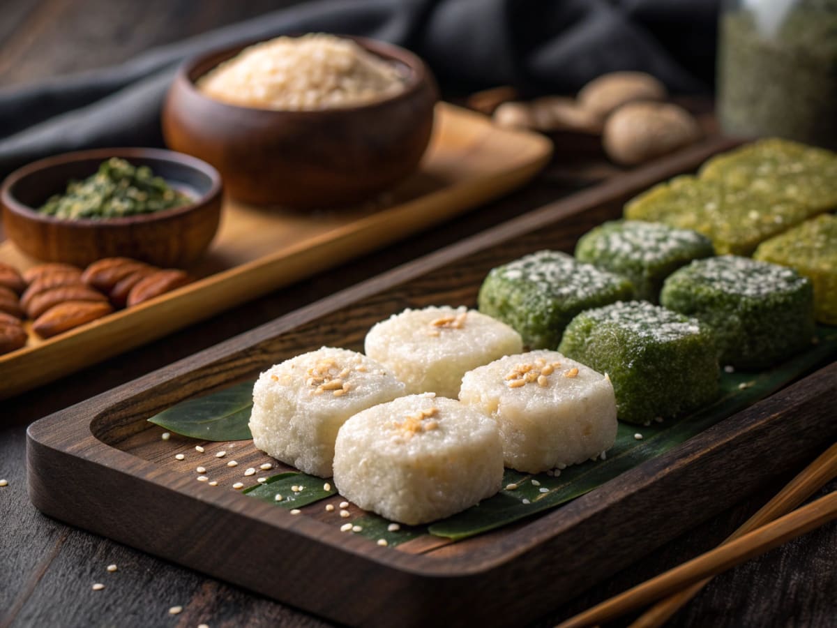 흑미와 쑥 모시잎으로 만든 건강떡 스토리