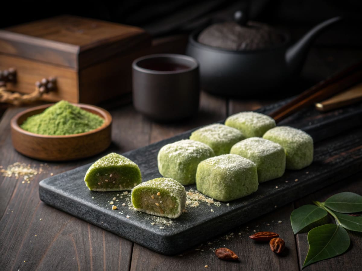 쑥과 흑미 어우러진 한산모시떡 매력