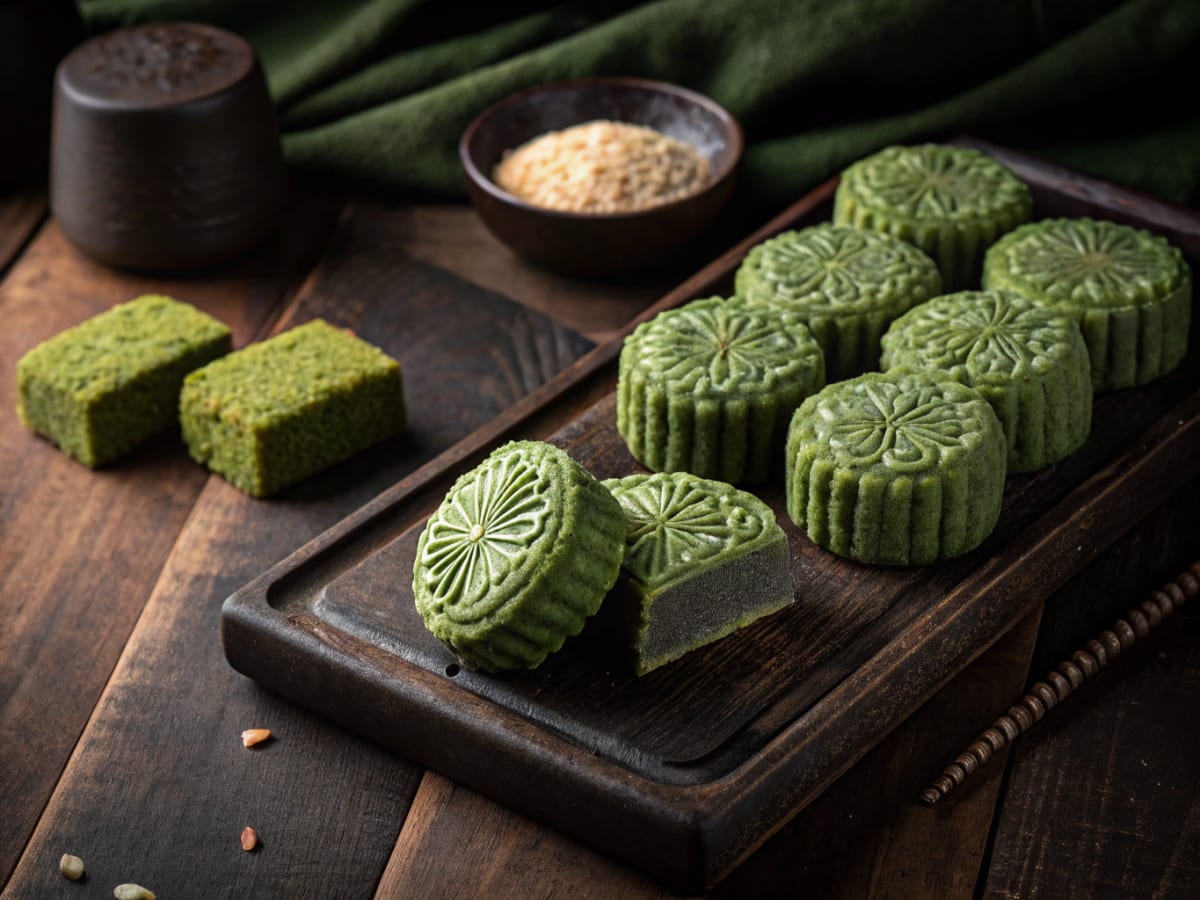 유기농 재료로 만든 한산모시떡의 특별한 맛