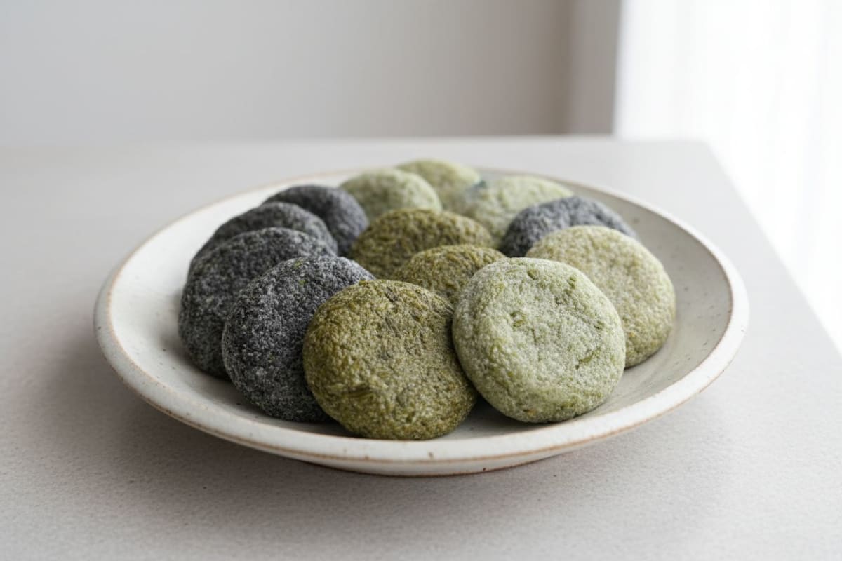 건강한 재료로 만든 전통 한산모시떡의 맛